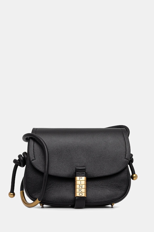 Pinko poșetă de piele uni negru 103831.A1ZX