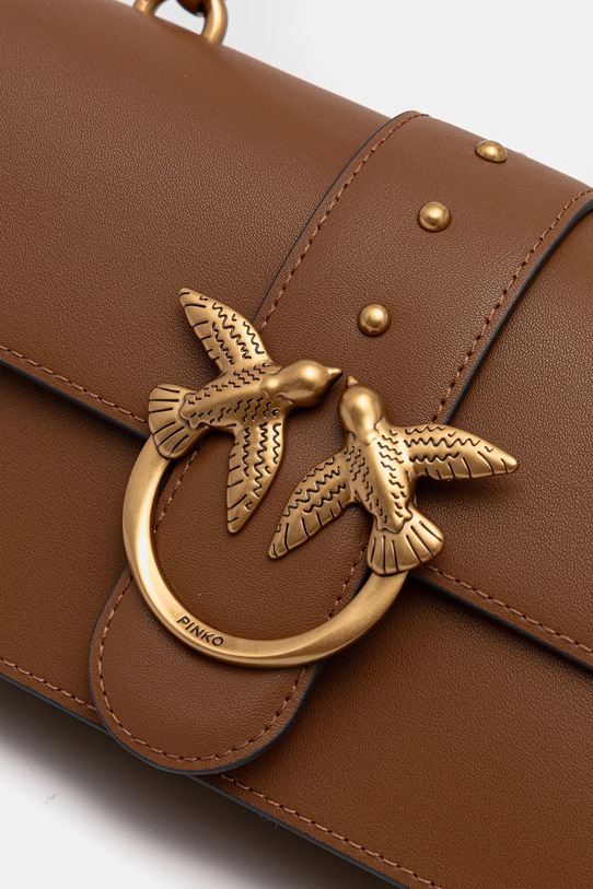Pinko poșetă de piele maro 105856.A0F1