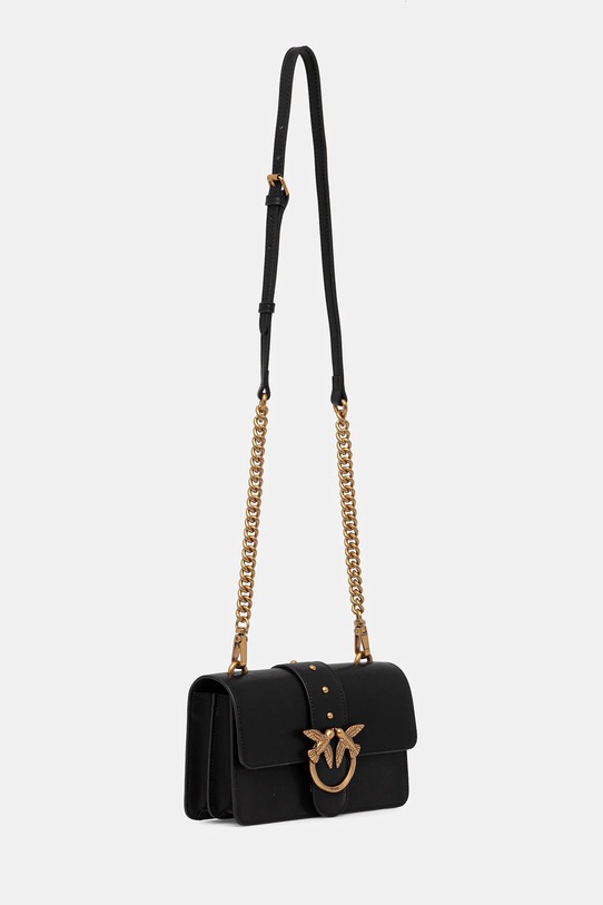 Δερμάτινη τσάντα Pinko 105856.A0F1 μαύρο AW25