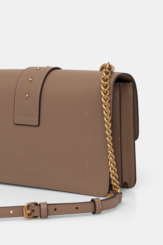 Accesorii Pinko poșetă de piele 105857.A0F1 maro