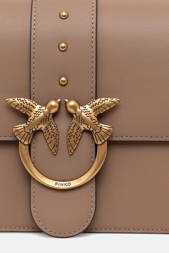 Pinko poșetă de piele maro 105857.A0F1