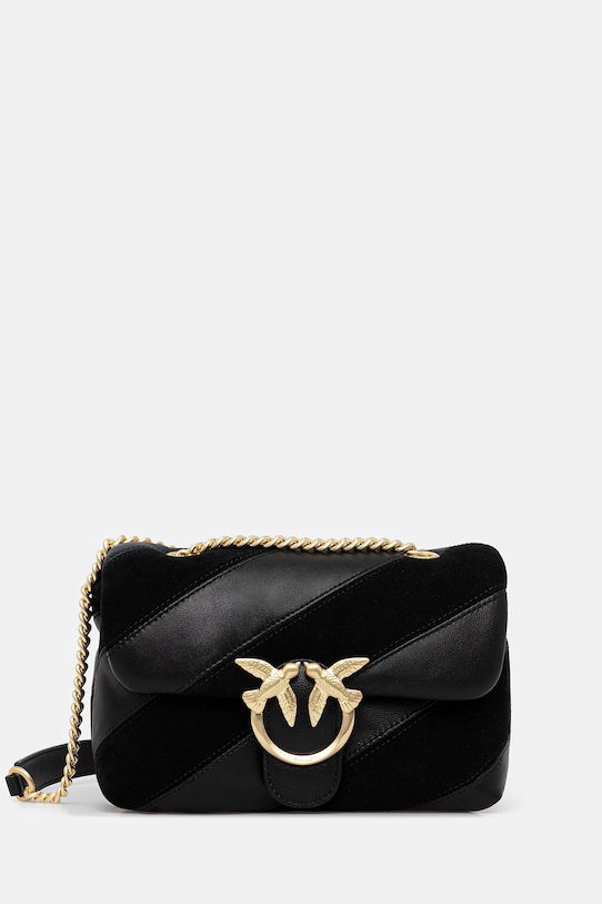 Pinko torebka skórzana nie mieści A4 czarny 100039.A2JY