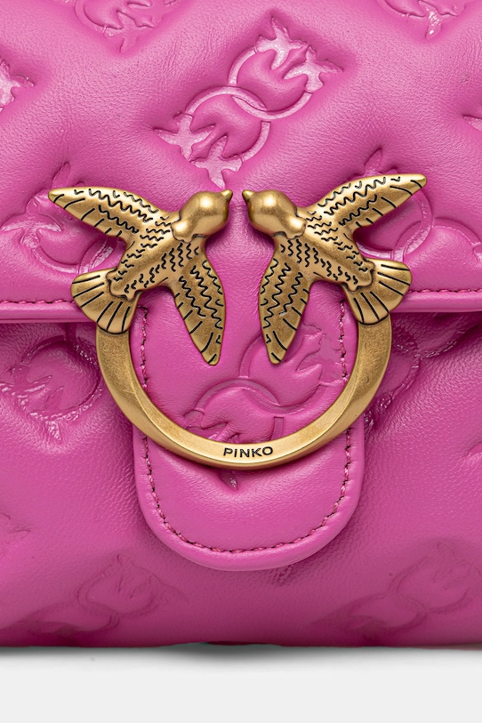 Pinko torebka skórzana różowy 100044.A2JX