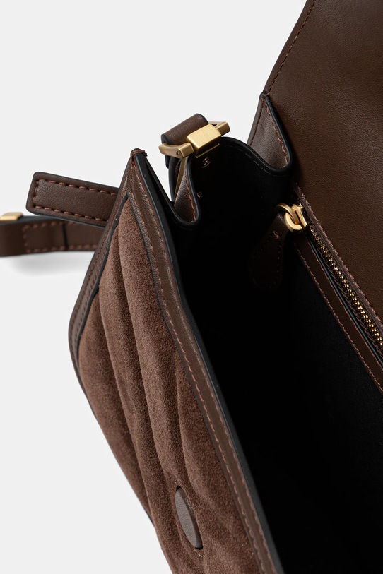 Pinko torebka zamszowa 104297.A2JH brązowy