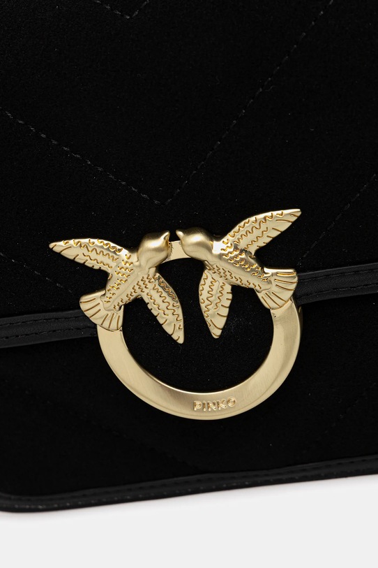 Semišová kabelka Pinko černá 104297.A2JH