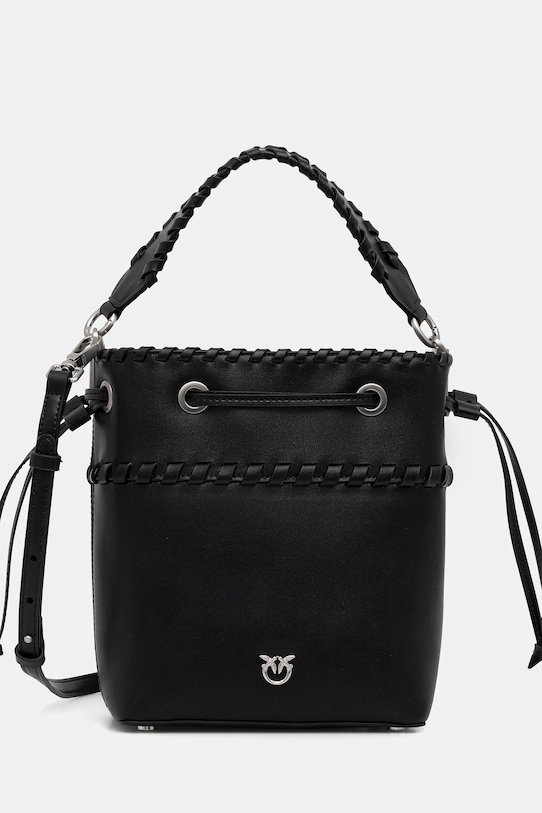 Pinko torebka skórzana skóra licowa czarny 104303.A2OR