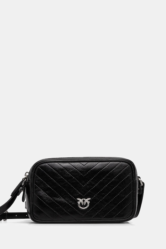 Кожаная сумочка Pinko кожа чёрный 104336.A2JC