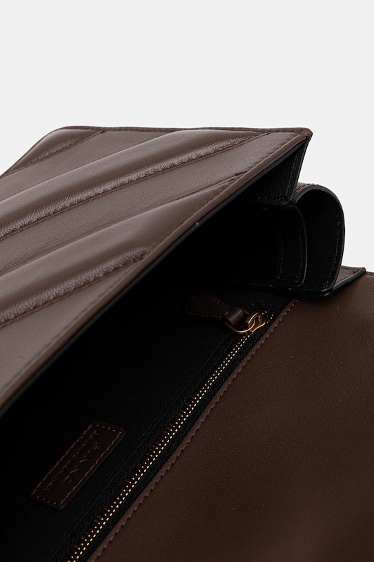 Kožená kabelka Pinko 104549.A2OS hnedá