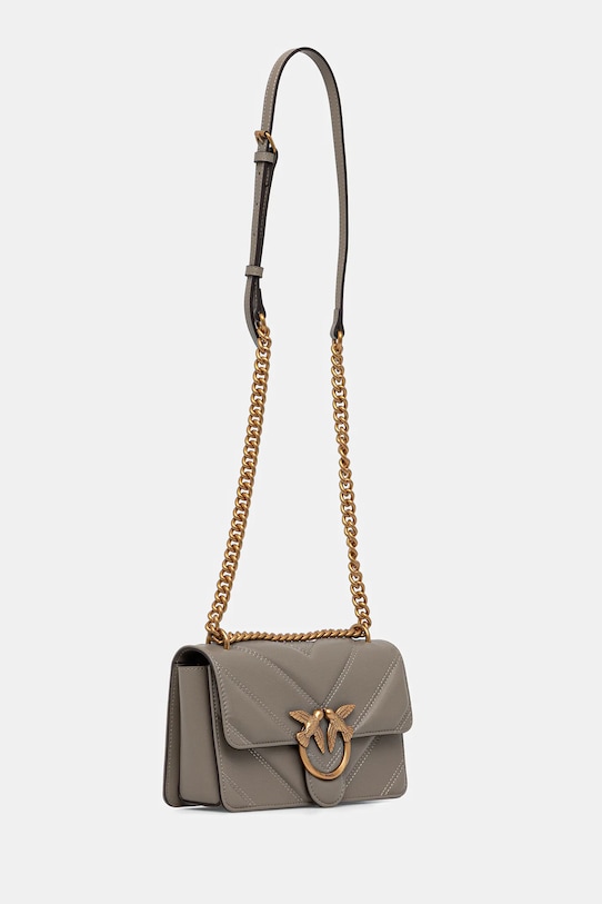 Шкіряна сумочка Pinko 104550.A2OS сірий AW25