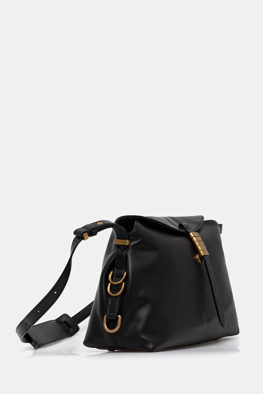 Pinko torebka skórzana Horizontal 105049.A1ZX czarny SS26