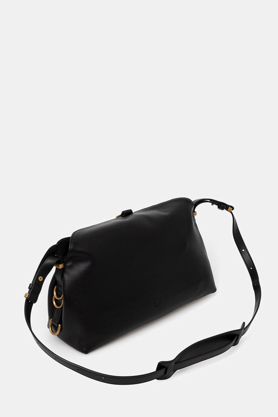 Akcesoria Pinko torebka skórzana Horizontal 105049.A1ZX czarny