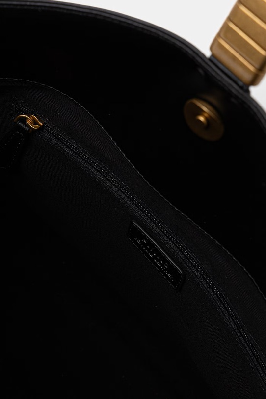 Pinko torebka skórzana Horizontal 105049.A1ZX czarny