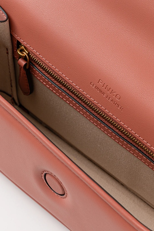 Pinko torebka skórzana 105083.A26L pomarańczowy