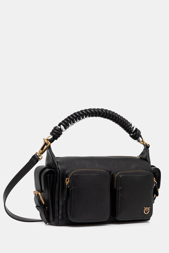 Pinko torebka skórzana 105110.A2OV czarny AW25