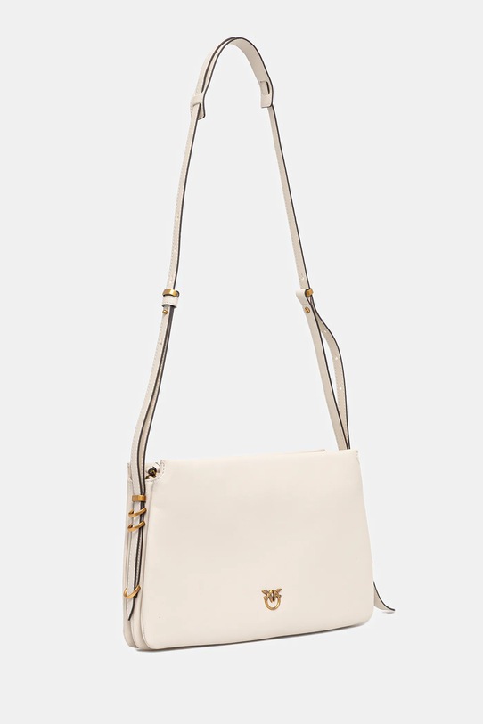 Kožená kabelka Pinko 105161.A0QO béžová AW25