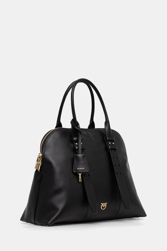 Δερμάτινη τσάντα Pinko 105172.A0QO μαύρο AW25