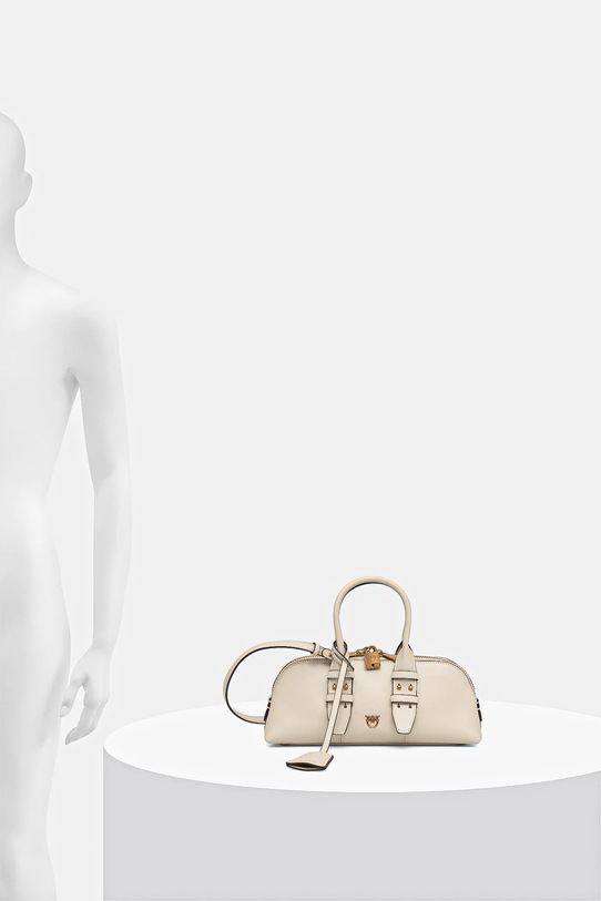 Pinko torebka skórzana Horizontal 105334.A0QO beżowy