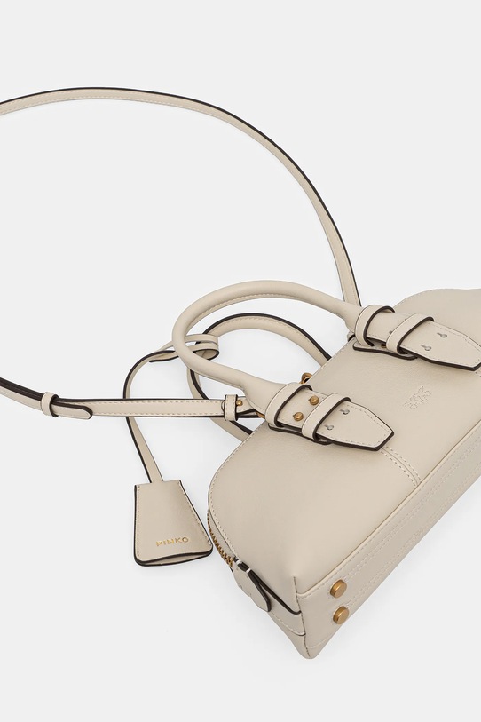 Akcesoria Pinko torebka skórzana Horizontal 105334.A0QO beżowy