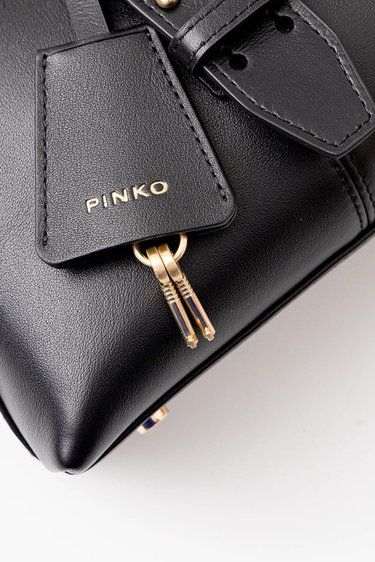 Δερμάτινη τσάντα Pinko μαύρο 105334.A0QO