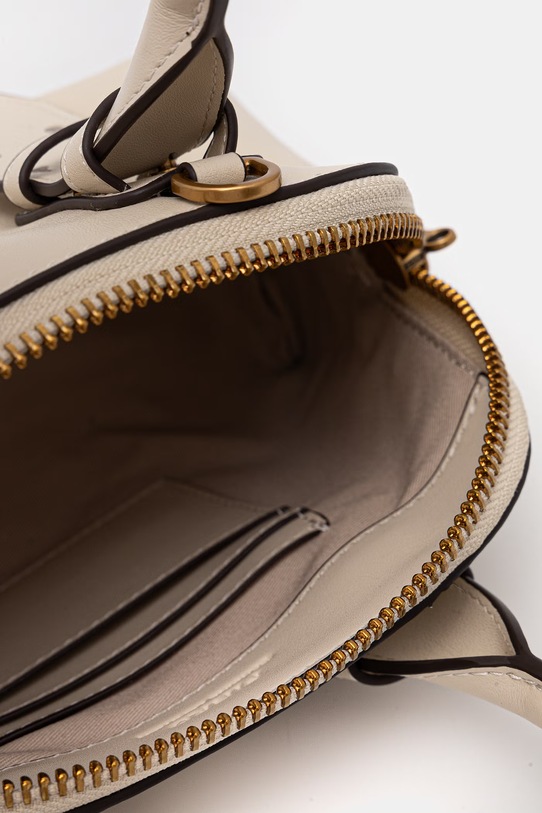 Kožená kabelka Pinko 105333.A0QO béžová