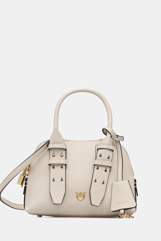 Pinko torebka skórzana skóra licowa beżowy 105333.A0QO