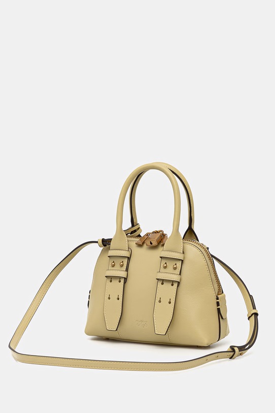 Kožna torba Pinko zlatna 105333.A0QO