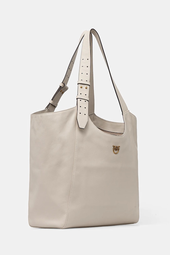 Δερμάτινη τσάντα Pinko 105360.A0QO μπεζ AW25