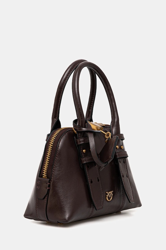 Δερμάτινη τσάντα Pinko 105333.A2VW μπορντό AW25