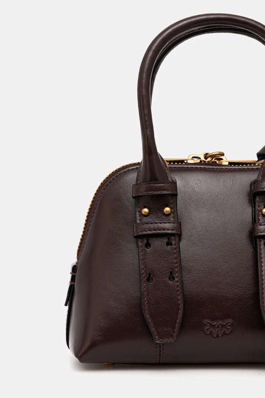 Δερμάτινη τσάντα Pinko μπορντό 105333.A2VW