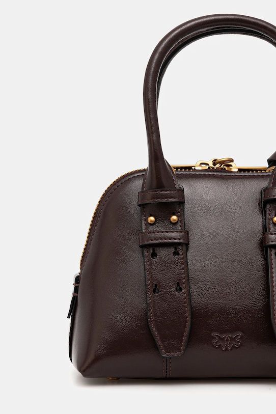 Δερμάτινη τσάντα Pinko μπορντό 105333.A2VW