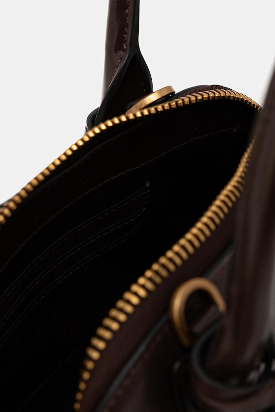 Δερμάτινη τσάντα Pinko 105333.A2VW μπορντό