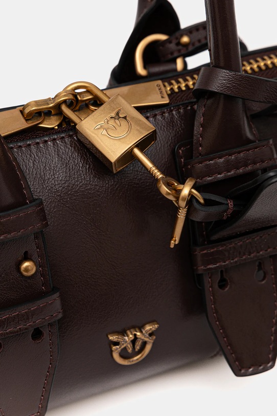 Δερμάτινη τσάντα Pinko Horizontal μπορντό 105334.A2VW