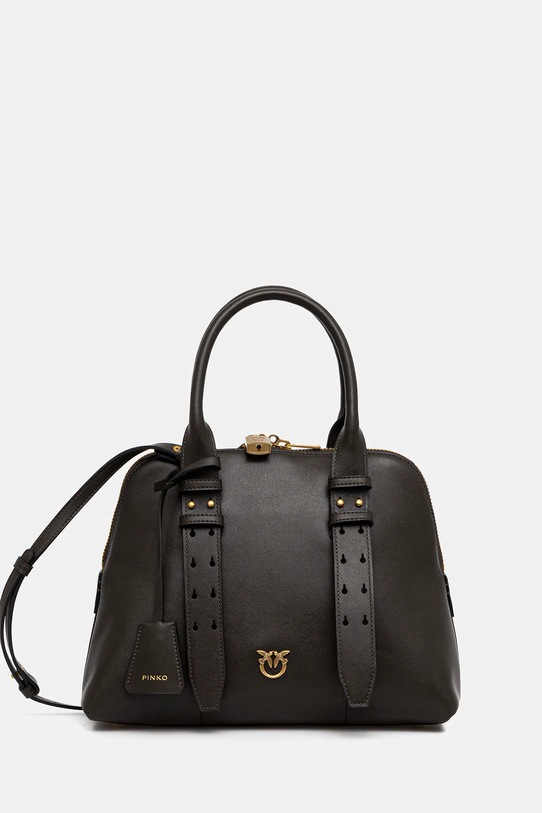 Pinko torebka skórzana skóra licowa zielony 105906.A0QO