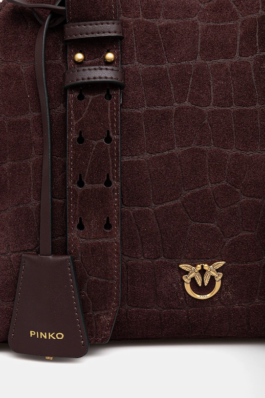Doplnky Semišová kabelka Pinko 105906.A2YW burgundské
