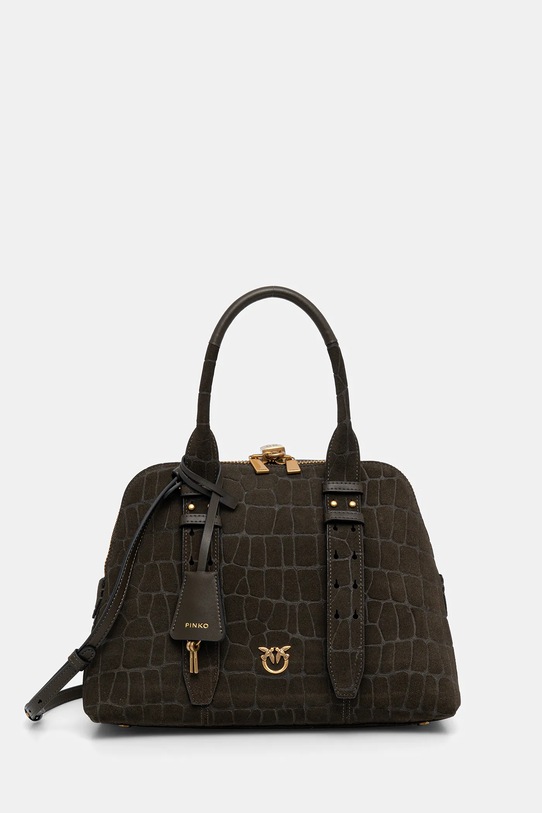 Pinko torebka zamszowa nie mieści A4 zielony 105906.A2YW