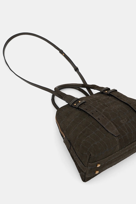 Akcesoria Pinko torebka zamszowa 105906.A2YW zielony