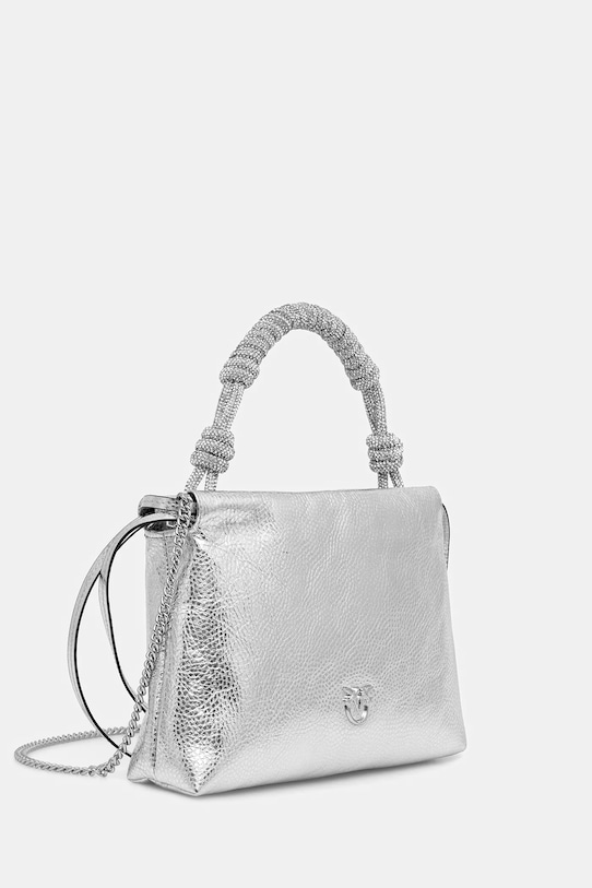 Pinko torebka skórzana 105908.A2WD srebrny AW25