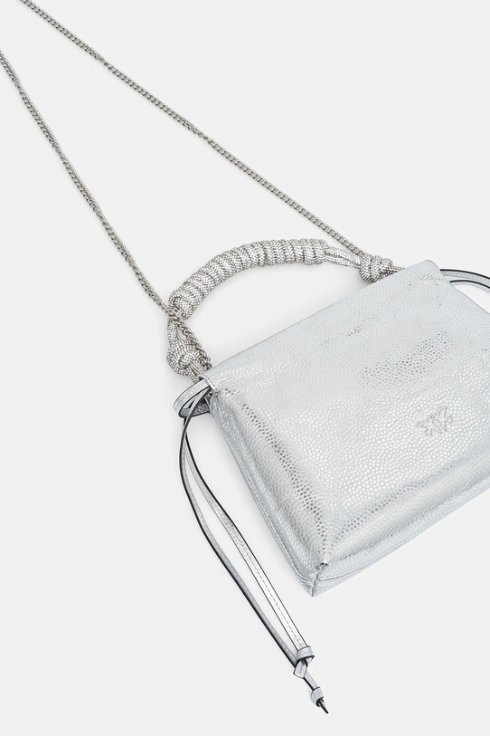 Akcesoria Pinko torebka skórzana 105908.A2WD srebrny