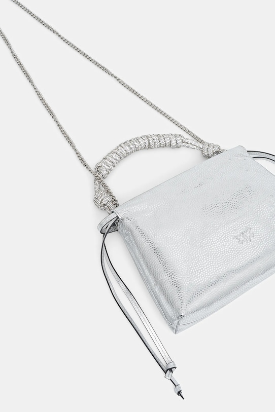 Akcesoria Pinko torebka skórzana 105908.A2WD srebrny