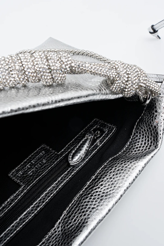 Pinko torebka skórzana 105908.A2WD srebrny