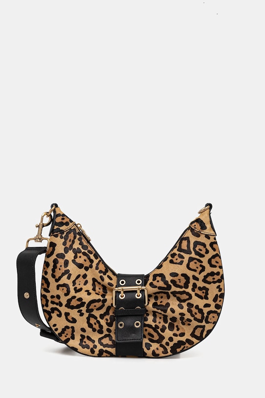 Marciano by Guess geantă de piele nu incape in A4 bej 5YGZ07.7367A