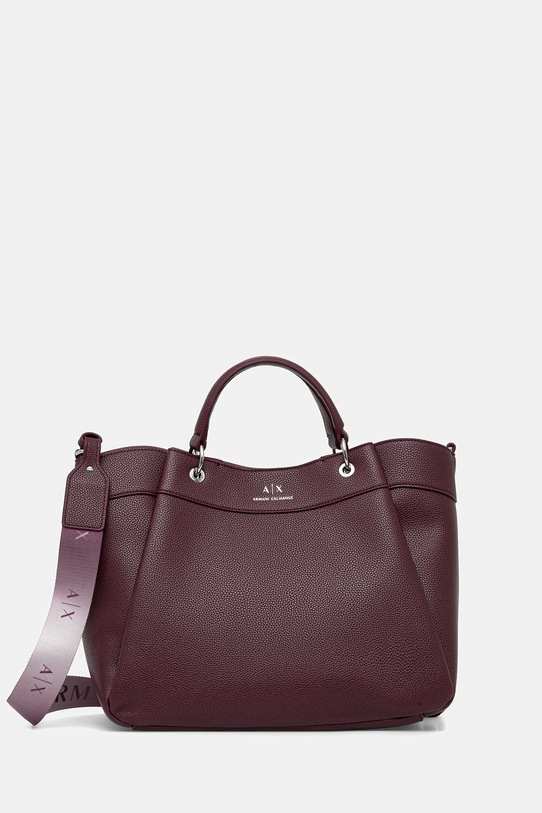 Armani Exchange torebka nie mieści A4 bordowy 942910.CC783.