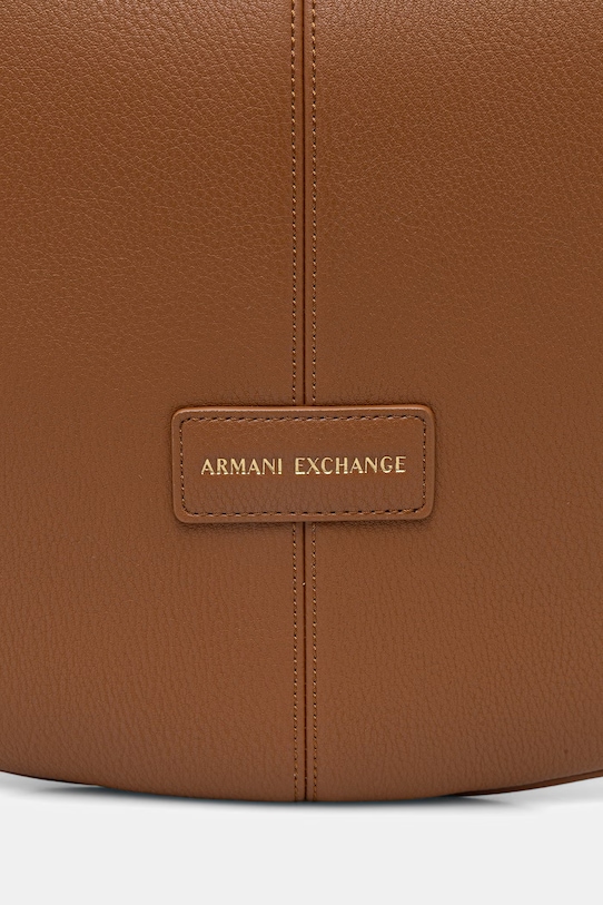 Doplnky Armani Exchange kabelka dámska z imitácie kože XW001573.AF15632 hnedá