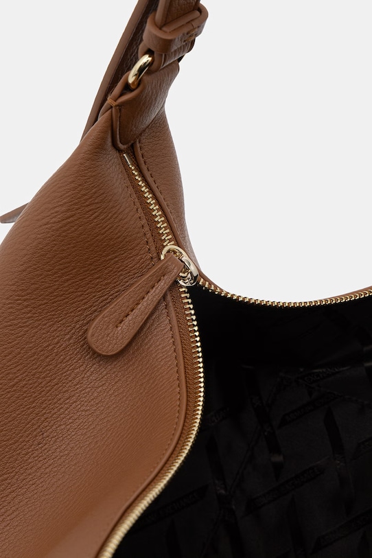 Armani Exchange kabelka dámska z imitácie kože hnedá XW001573.AF15632