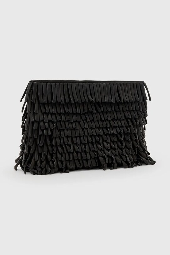 AllSaints poșetă de piele BETTINA W448XC negru AW25