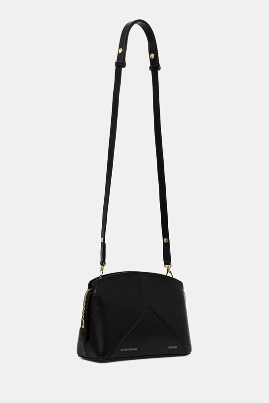 Kožená kabelka Victoria Beckham B225AAC006557A černá AW25