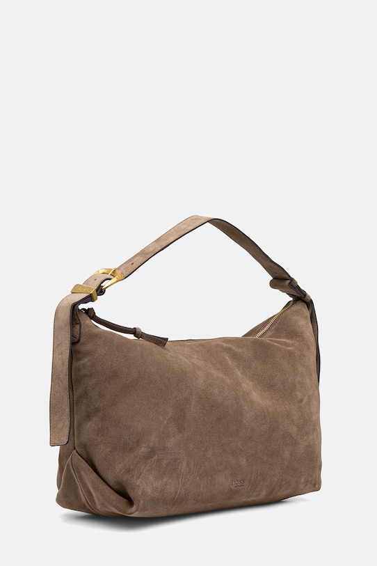 Hoss Intropia geantă de mână din piele întoarsă 2052035 verde AW25