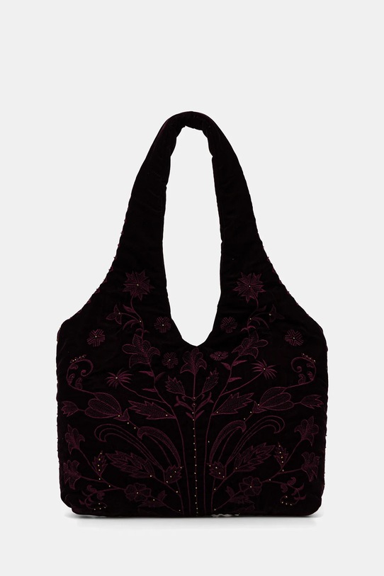 Hoss Intropia torebka welurowa tekstylny bordowy 2052028