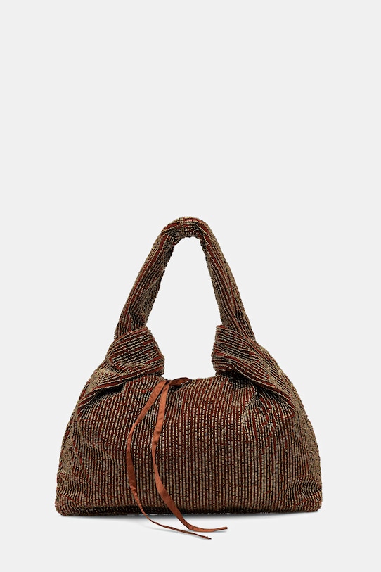 Hoss Intropia geantă de bumbac nu incape in A4 maro 2052040