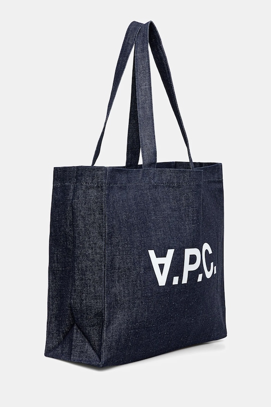 Bombažna torba A.P.C. shopping daniela COHIZ.M61446 mornarsko modra AW25